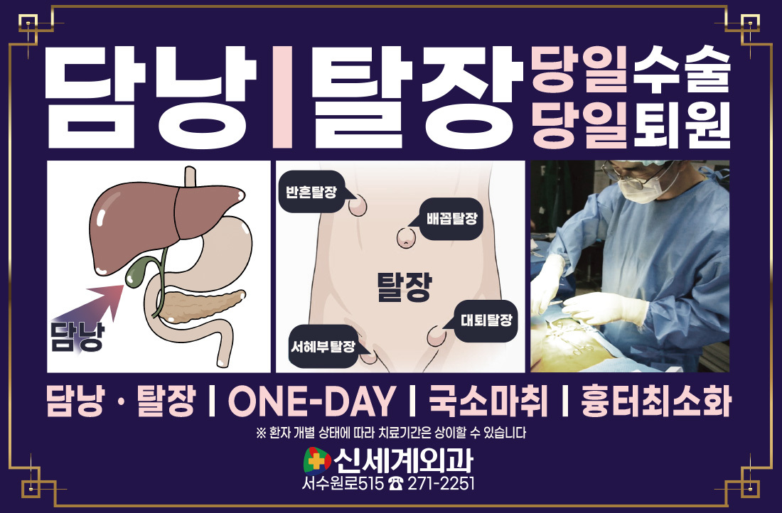[담낭ㆍ탈장] 당일수술ㅣ당일퇴원